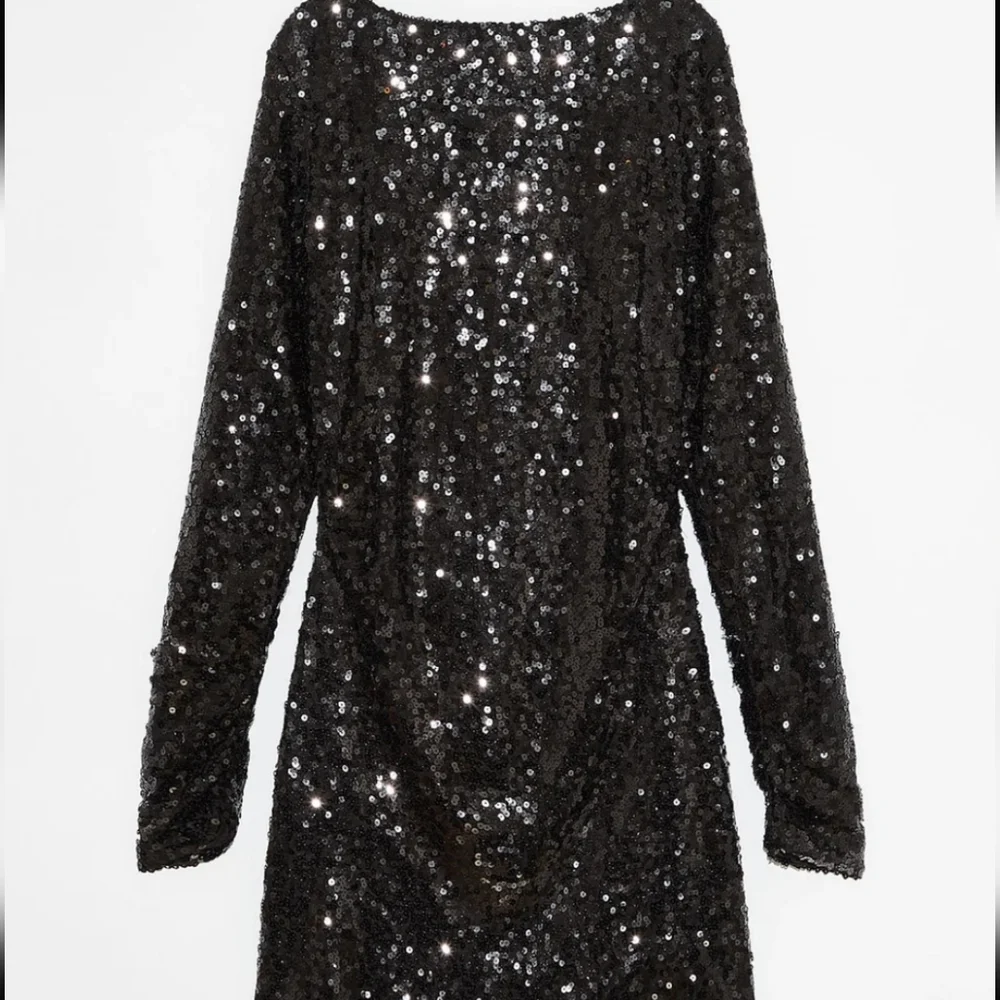 Deluc | Black Sequin Mini  Dress Cocktail Glam NWT - Picture 5 of 11